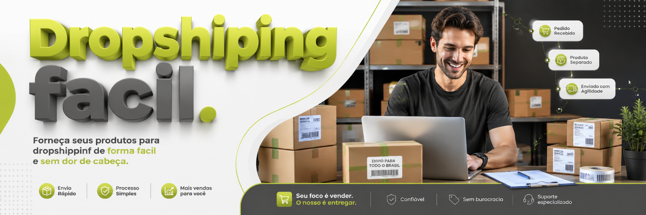 Dropshipping fácil — forneça seus produtos sem dor de cabeça